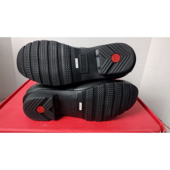 NEW~WOMEN'S Hunter Original Short Rain Boot~ Size US 9 - Black - Picture 9 of 12